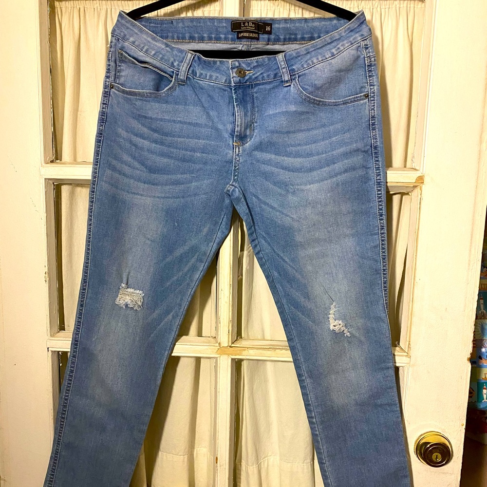L&B skinny distressed jeans